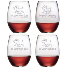 Load image into Gallery viewer, Be Your Own Dog  - Wine Glass
