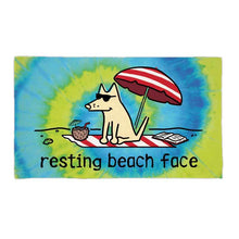 Load image into Gallery viewer, Resting Beach Face - Beach Towel
